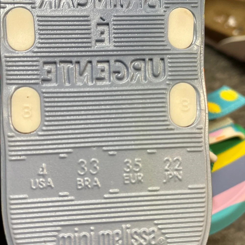 Mini Melissa sandals Ping Pong Fabula Size 4 New - Picture 4 of 6